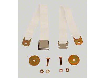 1947-1972 Chevy-GMC Truck Seat Belt Aircraft Latch Style White