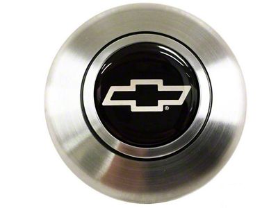 Steering Wheel Horn Cap Retro OE Silver/Silver Bowtie