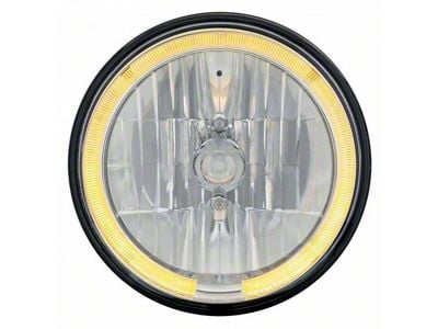 1947-1980 Chevy-GMC Truck Crystal Halogen Headlight With Amber Halo, 7