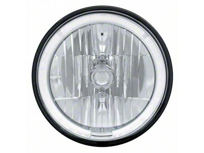 Crystal Headlight, W/Halo, White, 7