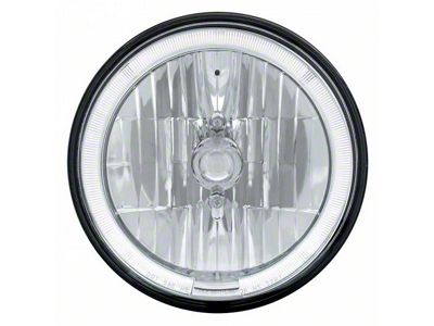 Crystal Headlight, W/Halo, White, 7