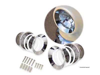 Purchase 1947 48 49 50 51 52 53 CHEVY GMC HEADLIGHT BEZELS PAIR STAINLESS STEEL RING In Parma - Foto 3