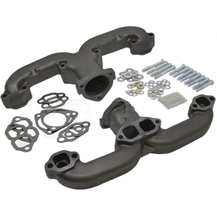 thumbnail image 2 of Small Block Chevy Manifold Rams Horn Center Dump Exhaust Manifold 3932473 2 of 13
