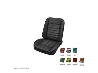 TMI 1947-1987 Chevy-GMC Truck Sport Lowback Bucket Seats With Houndstooth Inserts