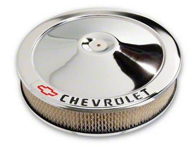Air Cleaner,14,Chrome,w/Chevy Script & Bowtie,55-72