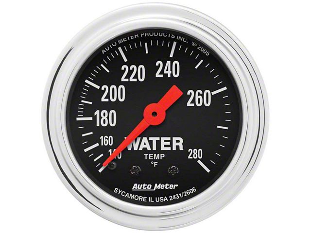 1947-1998 Chevy & GMC Truck Electrical Water Temperature Gauge, Cobalt, AutoMeter