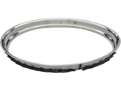 15-Inch Smooth Wheel Beauty Rim; Stainless Steel (47-72 Blazer, C10, C20, Chevrolet/GMC Truck, Jimmy, K10, K20, Suburban)