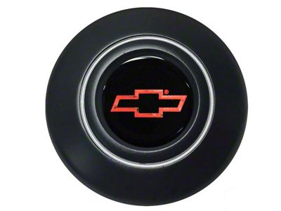 Steering Wheel Horn Cap Retro OE Black/Red Bowtie