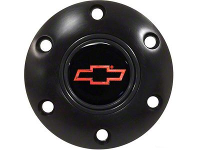 Steering Wheel Horn Cap S6 Black/Red Bowtie