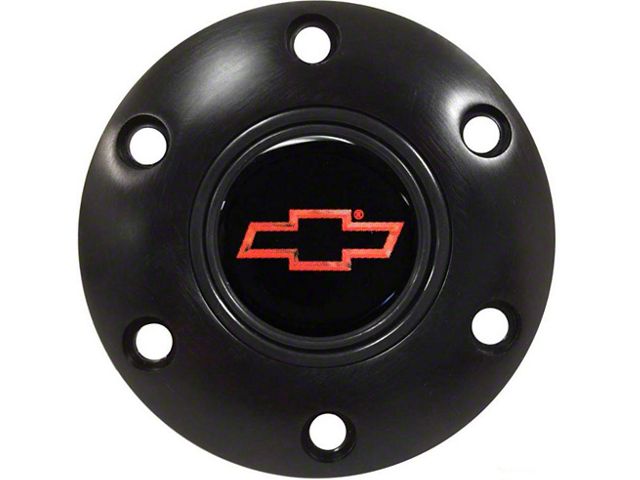 Steering Wheel Horn Cap S6 Black/Red Bowtie
