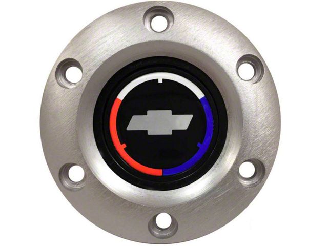 Steering Wheel Horn Cap S6 Brushed/TriColor Bowtie