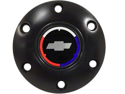 Steering Wheel Horn Cap S6 Black/TriColor Bowtie