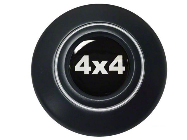 Steering Wheel Horn Cap Retro OE Satin Black, 4X4