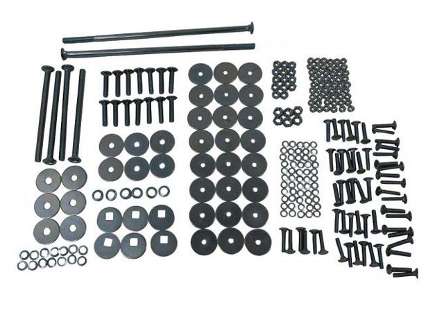 1947-50 Chevy Truck Bed 310 Piece Bolt Kit Zinc Plated Short Bed Step Side