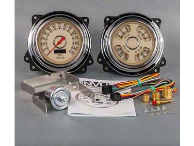 1947-53 Chevy-GMCTruck New Vintage Woodward Series 2 Gauge Kit-Beige