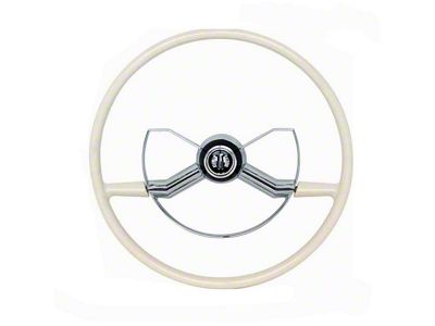 1947-54 Chevy-GMC Truck Complete Steering Wheel Butterfly Style White