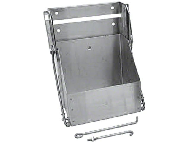 1947-59 Chevy Truck Drop Down Battery Box-Group 26 Batteries-Stainless Steel