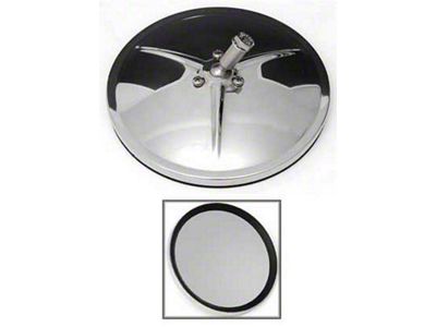 1947-72 Chevy Truck Outside Mirror 5-5/8 Smooth Round Chrome