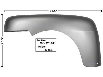 OPR 1948-1950 Ford Pick Up Fender Left Hand