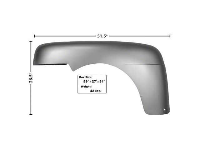 1948-1950 Ford Pick Up Fender Left Hand