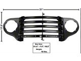 OPR 1948-1950 Ford Pickup Grille Panel w/ Park Lamp Bezel