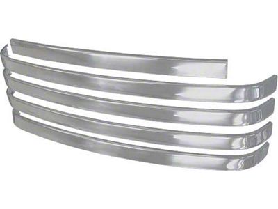 1948-1950 Ford Pickup Truck Grille Moulding Kit - Without Crank Hole - Polished Stainless Steel - 5 Pieces - F1, F2 & F3
