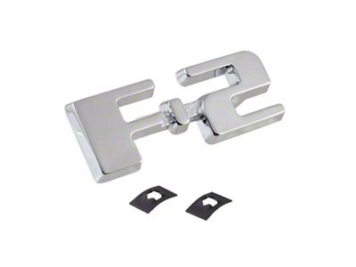 1948-1950 Ford Pickup Truck Hood Side Emblem - Chrome - F-2 (F-2)