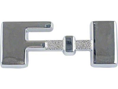 1948-1950 Ford Truck Chrome Plated F-1 Cowl Side Nameplate