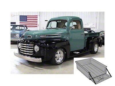 1948-50 Ford F1 Pickup Bed, Assembled, 6-1/2 Foot Short Bed, 1/2 Ton