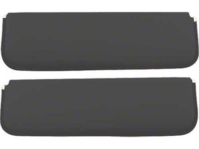 1948-52 Ford Pickup Sun Visors, New Style, Black Corinthian Grain Vinyl