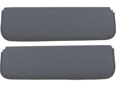 1948-52 Ford Pickup Sun Visors, New Style, Charcoal Corinthian Grain Vinyl