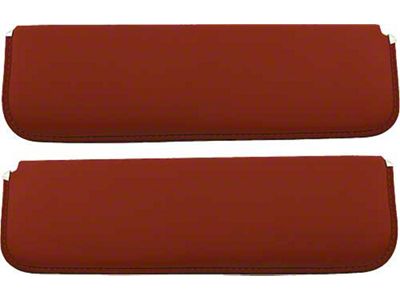 1948-52 Ford Pickup Sun Visors, New Style, Maroon Corinthian Grain Vinyl