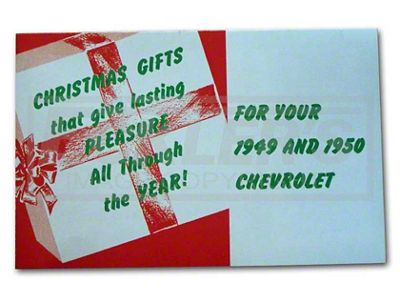 1949-1950 Chevy Accessory Brochure, Christmas