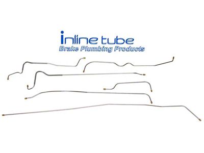 1949-1950 Chevy Drum Brake Line Set, Manual, Convertible, Stainless Steel (Styleline Deluxe Convertible)