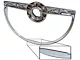 1949-1950 Chevy Horn Ring Chrome With Embossed Chevrolet
