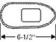 1949-1950 Chevy Mounting Gaskets Taillight Housing To Quarter Panel