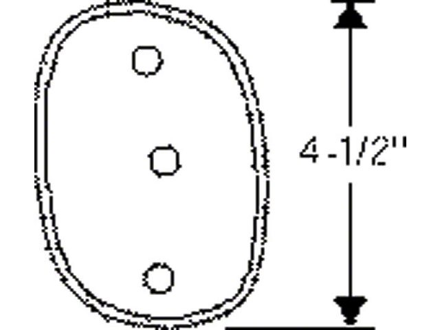 1949-1951 Chevy Mounting Gaskets, Taillight And License Bracket, Sedan Delivery (Styleline Sedan Delivery)