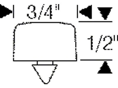 1949-1951 Chevy Rubber Bumper Hood To Radiator