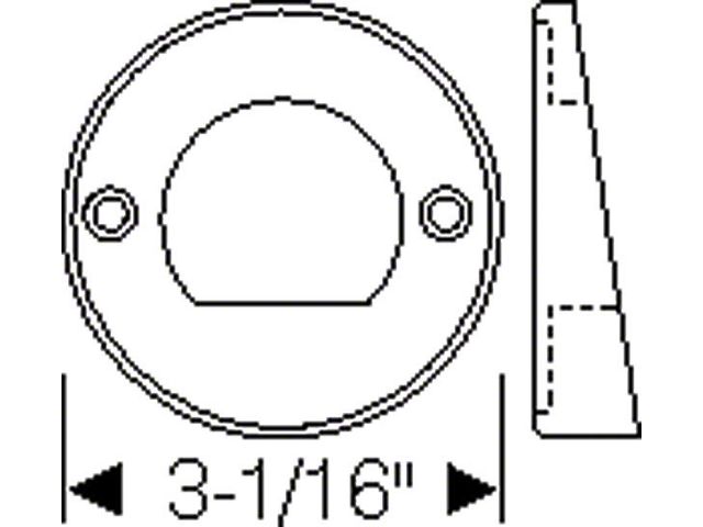 1949-1952 Chevy Mounting Gaskets, Back-Up Light Housing To Quarter Panel