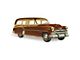 1949-1952 Chevy Stationary Quarter Glass, Station Wagon, Except 1949 Woody (Styleline Deluxe, Station Wagon, Steel)
