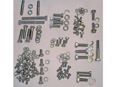 1949-1953 Chevy Engine Bolt Kit, Stainless Steel, 216ci, Use With Original Valve Cover