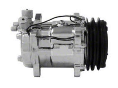 1949-1954 Chevy, Air Conditioning Compressor, Chrome, Sanden 508, 134A,V-Belt System