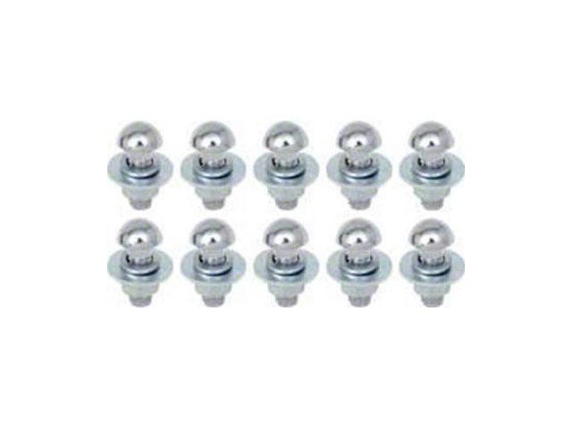 1949-1954 Chevy Bumper Bolts Chrome Front or Rear Set of 10