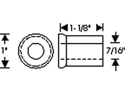 1949-1954 Chevy Bushing Rear Leaf Spring Rear Eye And Shackle