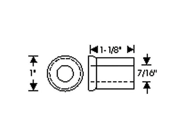 1949-1954 Chevy Bushing Rear Leaf Spring Rear Eye And Shackle