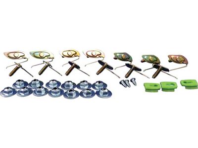 OPR Clips, Beltline Molding, Stainless Steel, 4-Door Rear Door (1949-1952 Fleetline; 1949-1952 Styleline Deluxe; 1949-1952 Styleline Special)