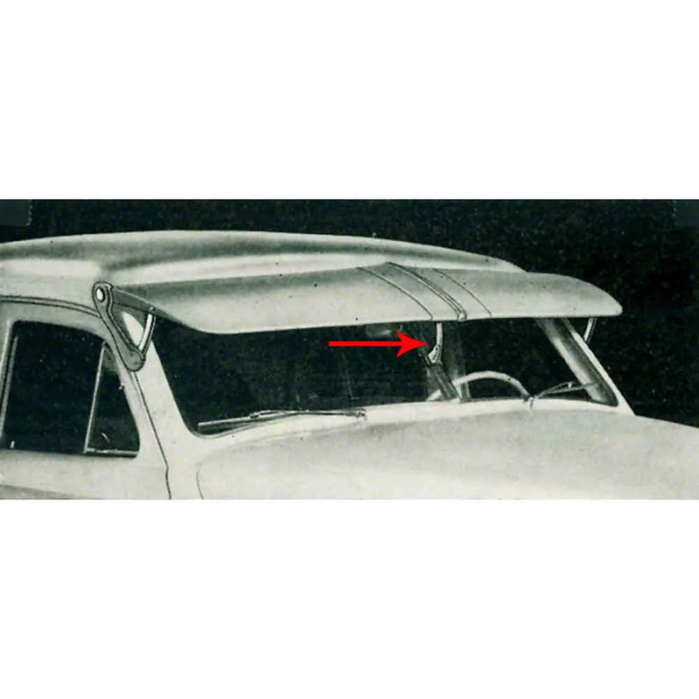 Ecklers Chevy Exterior Windshield Visor Support Brackets 49 54
