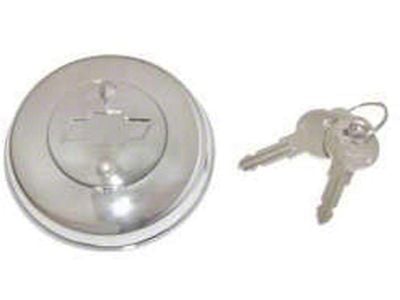 1949-1954 Chevy Gas Cap, Locking, With Bowtie Embossed Logo