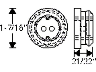 Grommet,Firewall Throttle Rod,49-54