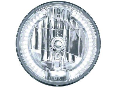 Chevy Headlight, Crystal White With LEDs, 1949-54